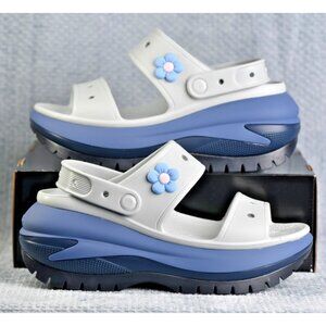 New! Size: 7 Women|Crocs Classic Mega Crush Matte Sandal|Mirage/Multi 210884-1NN